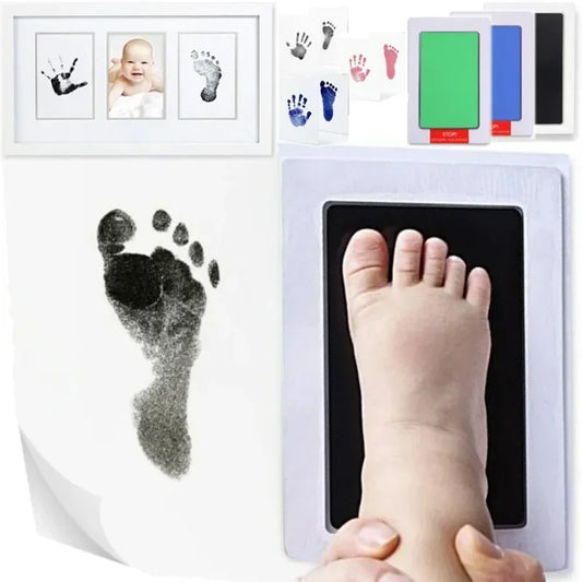 LittlePrints™ Baby Hand & Footprint Ink Pad Kit – Safe, Wash-Free, DIY Keepsake Memory Frame Gift