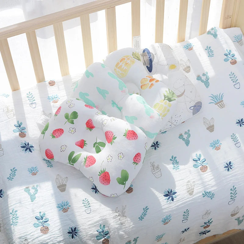 Baby Support Pillow Infant Newborn Sleeping Cushion | Anti-Roll, Concave Head Support