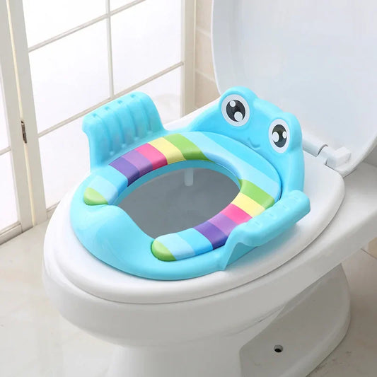PottySteps™ 2-in-1 Kids Toilet Training Seat with Ladder – Adjustable, Cartoon Design, Comfortable & Safe