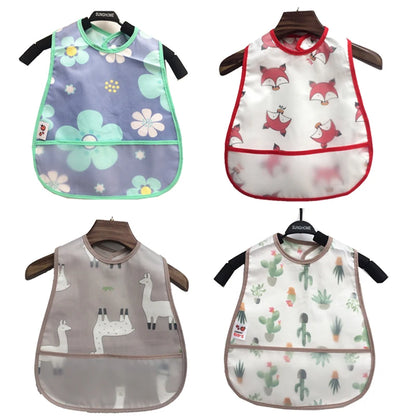 New Cartoon Pattern EVA Waterproof Baby Bib