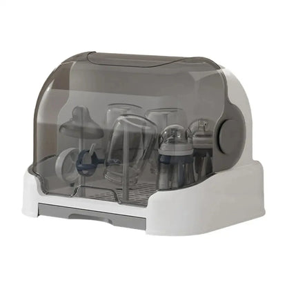BottleMate™ Toddler Bottle Storage & Drying Rack – Portable Drip Tray Organizer for Maternity Use
