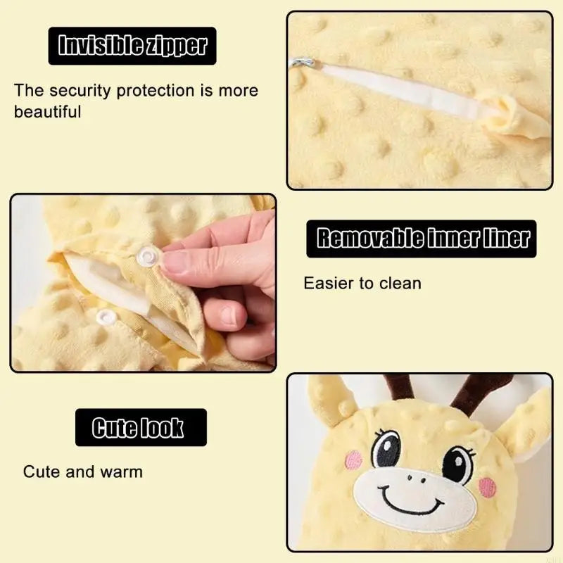 TM™ Hand-Shaped Baby Comfort Plush Pillow – Soft Calming Support Cushion for Infants (0–3 Years)