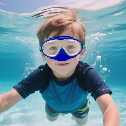 SplashGuard™ Kids Swim Goggles with Nose Cover – Anti-Fog, Leak-Proof, Adjustable & Comfortable for Swimming & Diving