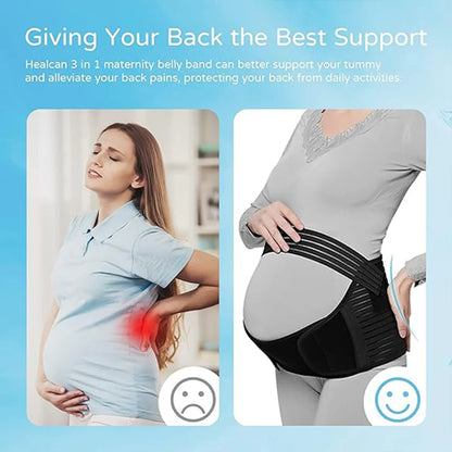 Macroupta™ Maternity Belly Support Band – Adjustable Back & Waist Brace for Pregnancy Comfort