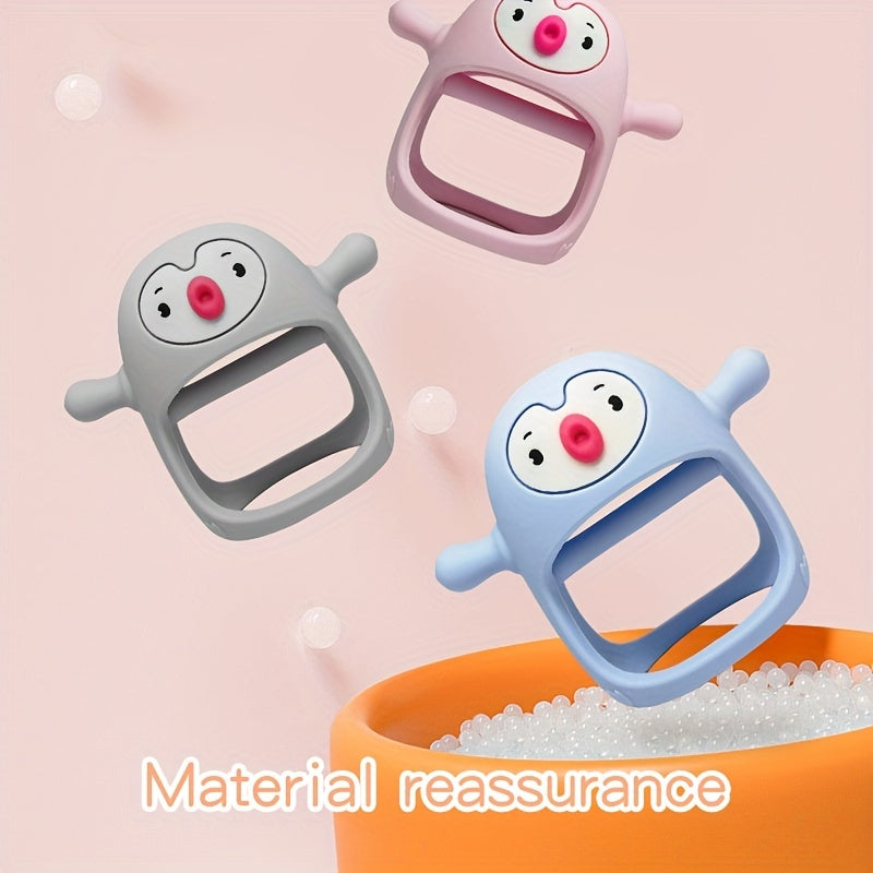 NeverDrop™ Baby Hand Teether – BPA-Free Silicone Teething Toy