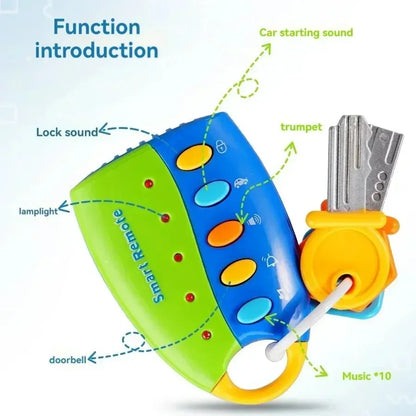 Kid's Musical Key Toy with Lights & Sound