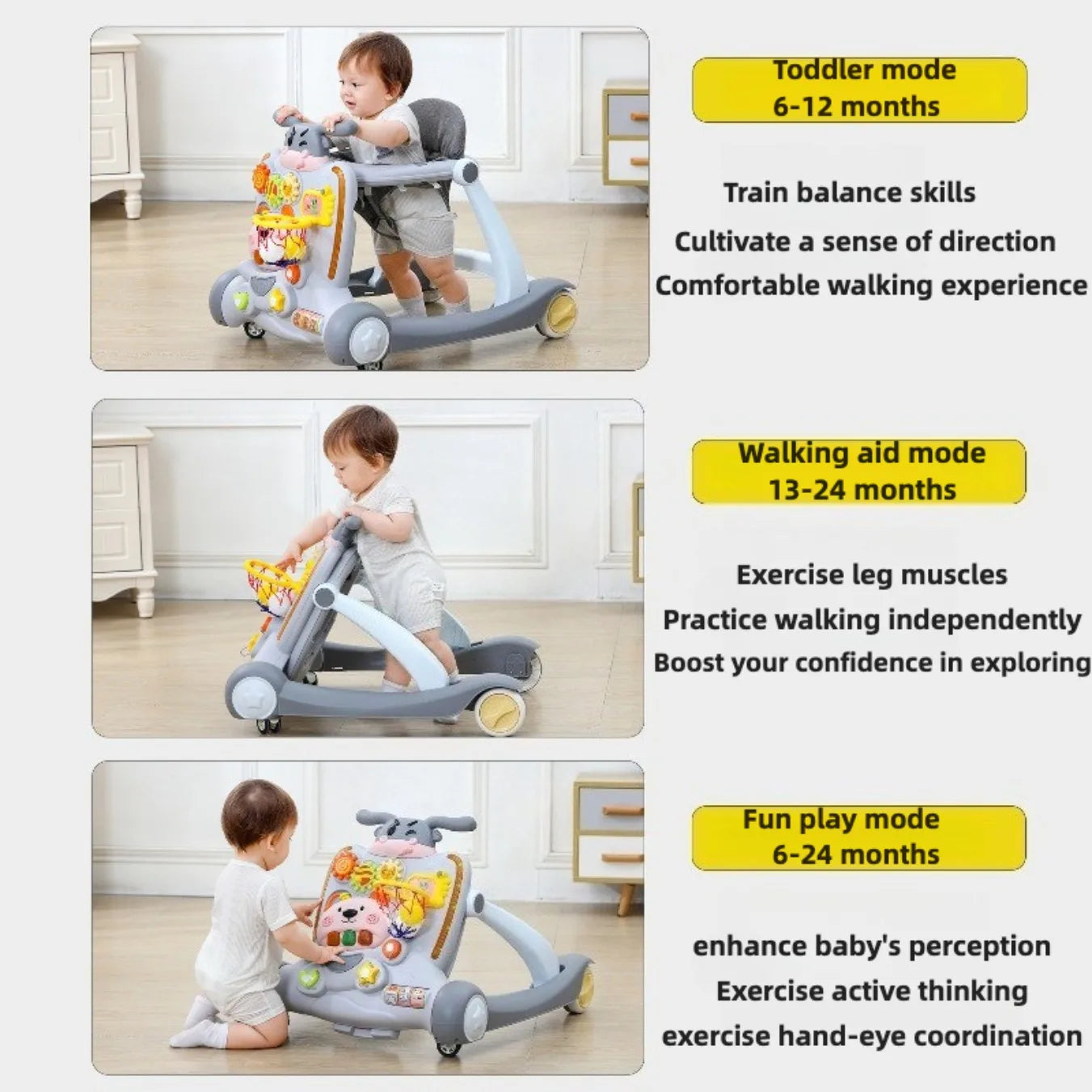Anti O-Leg Baby Walker
