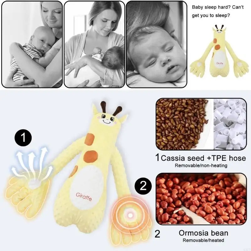 TM™ Hand-Shaped Baby Comfort Plush Pillow – Soft Calming Support Cushion for Infants (0–3 Years)