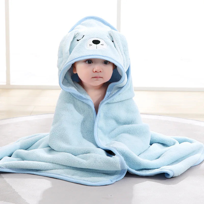 Baby Cartoon Bath Towel – Soft Absorbent Multi