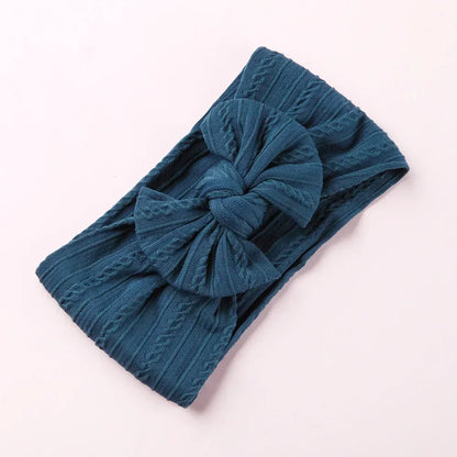 LittleCrown™ Baby Headband – Soft Cotton Blend Stretchy Bow for Newborns