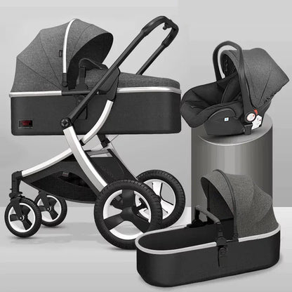 Warm House 3-in-1 Foldable Baby Stroller