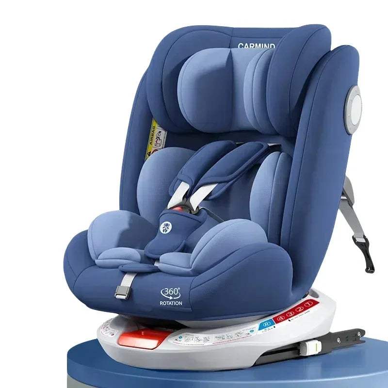 TM™ ISOFIX Child Safety Car Seat – 360° Rotatable Travel Seat for Newborn to 12 Years