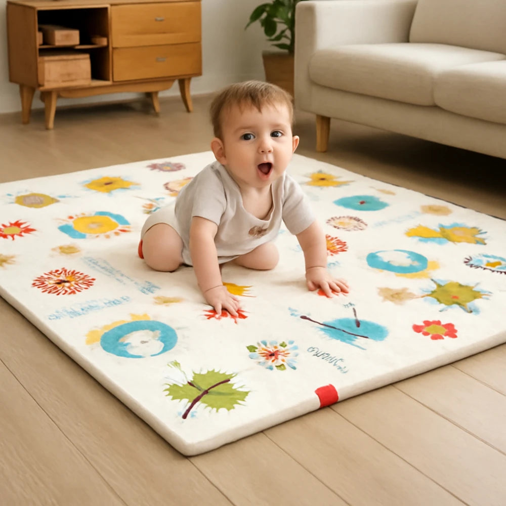 PlayJoy™ Foldable Baby Play Mat – Educational, Soft & Portable Kids Carpet