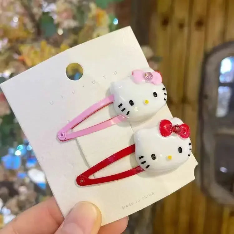 Kawaii Sanrio Hello Kitty Hair Clips Set