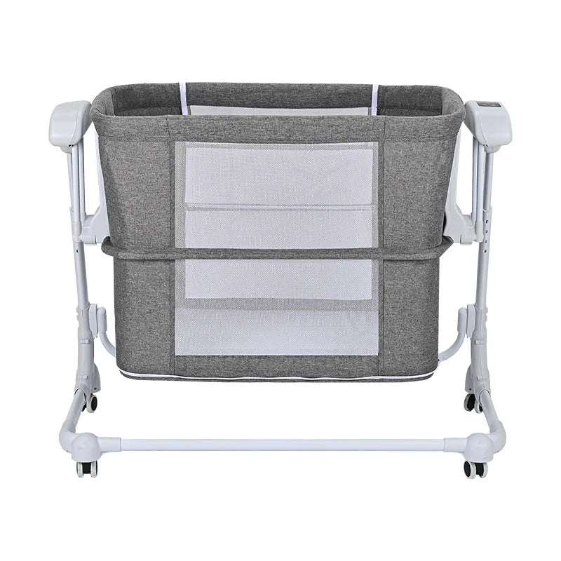 XMSJ Adjustable Bedside Sleeper Crib Electric Rocking Bassinet with Remote