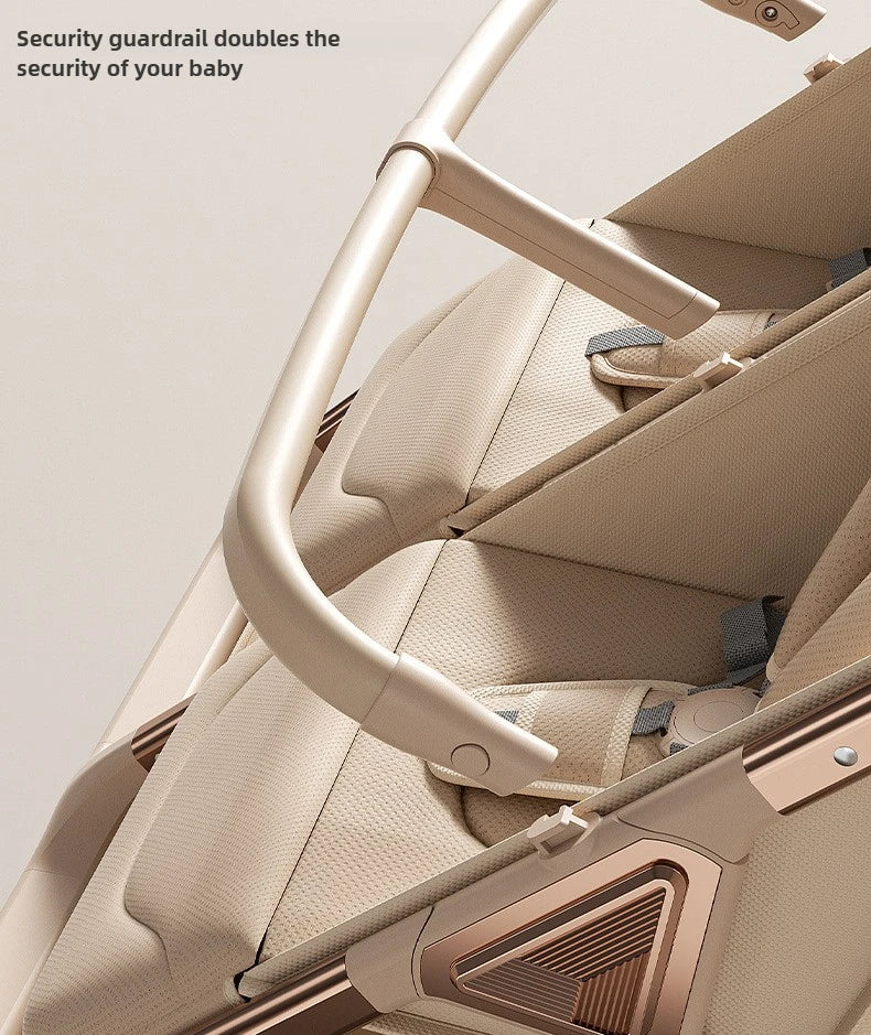 TwinGlide™ 2-in-1 Foldable Twin Baby Stroller – Lie-Flat Comfort, Heavy-Duty