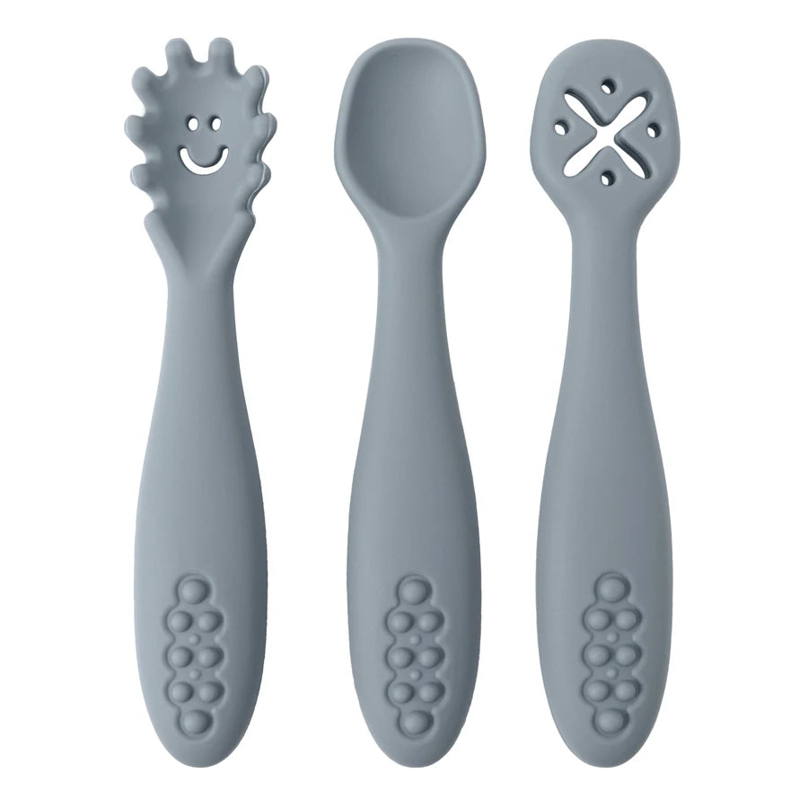 3PCS Cute Baby Learning Spoons Set