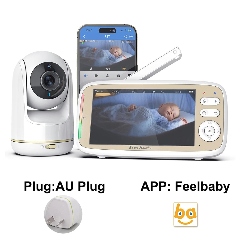 VB803 PRO 720P HD Baby Monitor with Two-Way Talk & WIFI PTZ