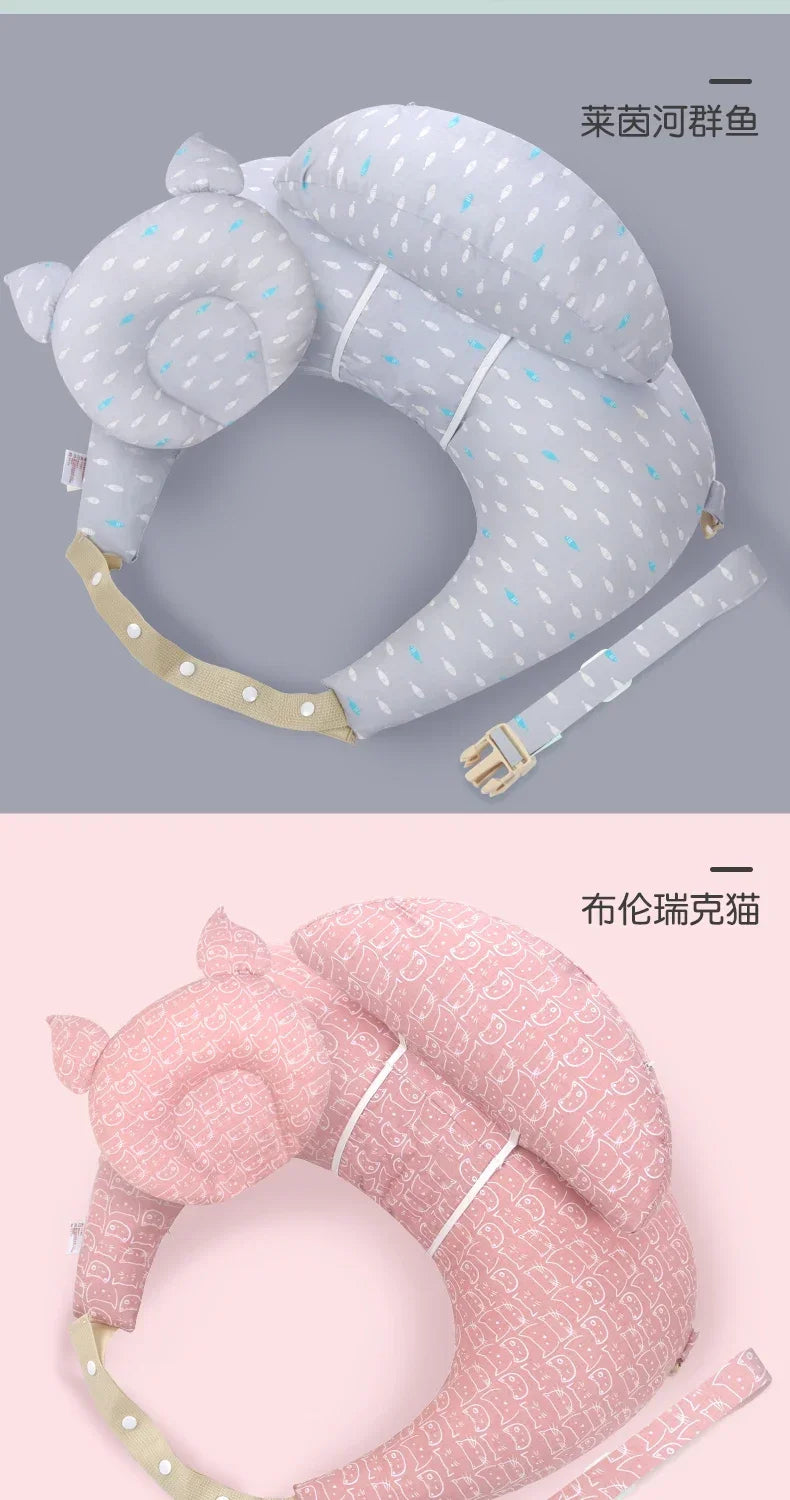 Multifunctional Baby Nursing Pillow with Strap – Soft Newborn Feeding Pillow