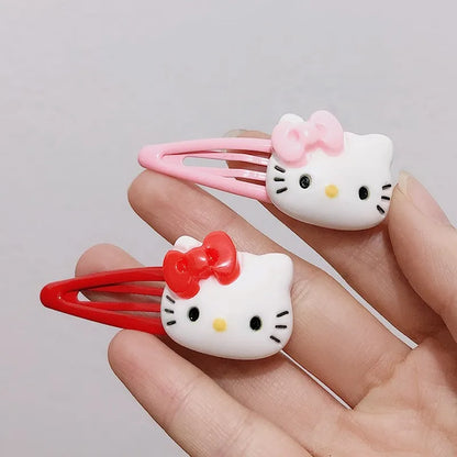 Kawaii Sanrio Hello Kitty Hair Clips Set