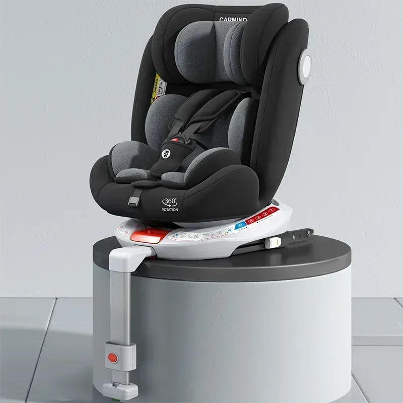 TM™ ISOFIX Child Safety Car Seat – 360° Rotatable Travel Seat for Newborn to 12 Years