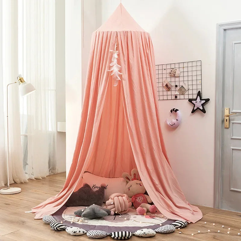 SnuggleNest™ Kids Dome Bed Curtain  All-Season Comfort
