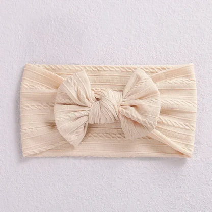LittleCrown™ Baby Headband – Soft Cotton Blend Stretchy Bow for Newborns