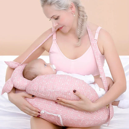 Multifunctional Baby Nursing Pillow with Strap – Soft Newborn Feeding Pillow
