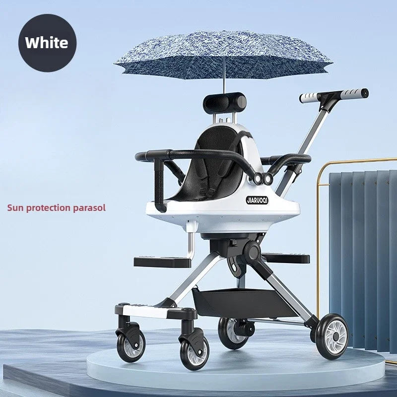 AuraPicks™ TwinGlide Pro Double Stroller
