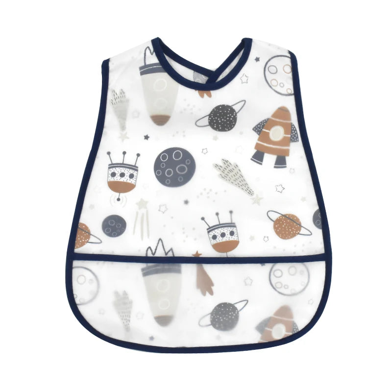 New Cartoon Pattern EVA Waterproof Baby Bib