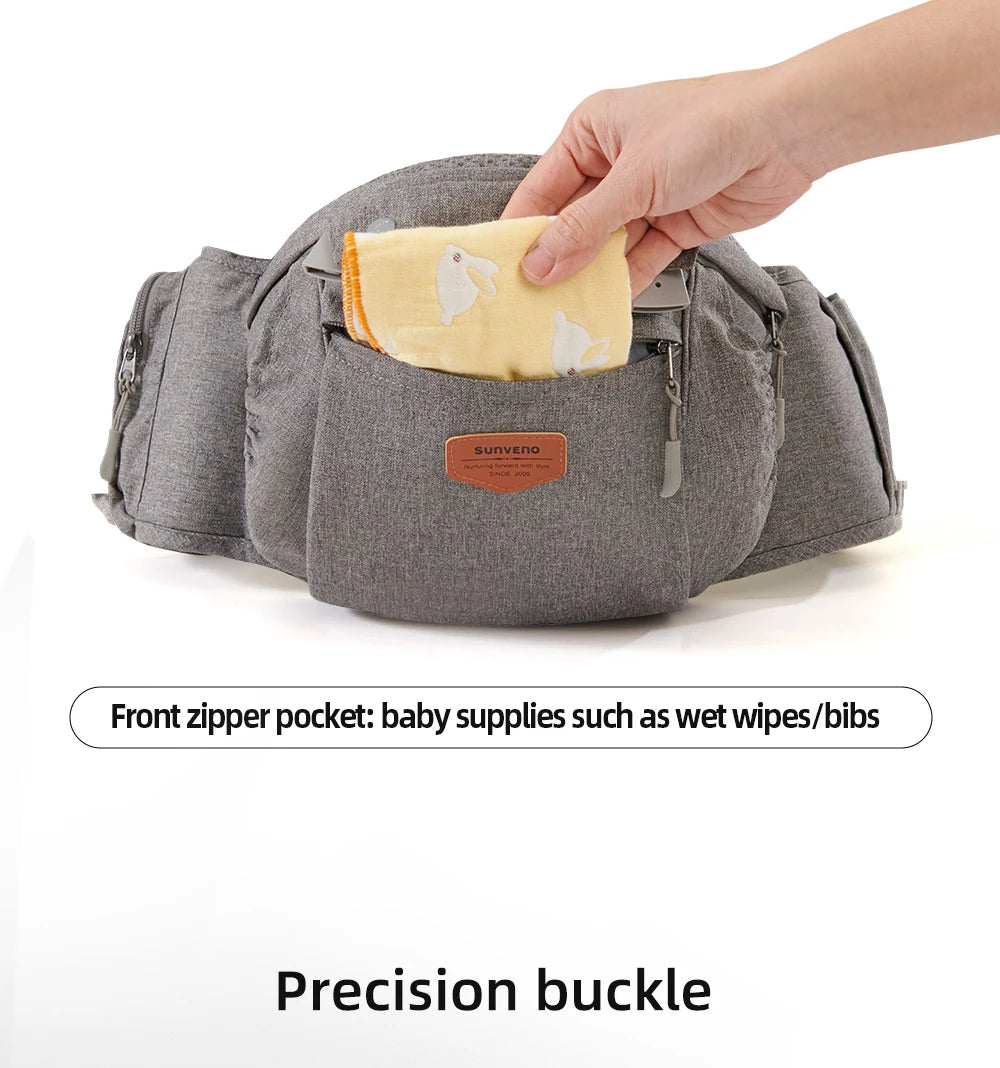 6-in-1 Ergonomic Baby Carrier Hip Seat – Comfort Carry