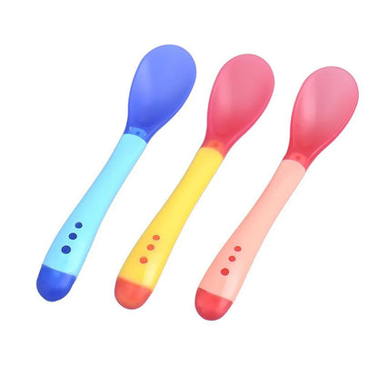 Temperature Sensitive Silicone Baby Tableware Set