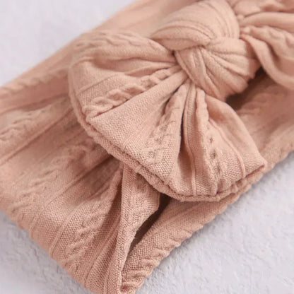 LittleCrown™ Baby Headband – Soft Cotton Blend Stretchy Bow for Newborns