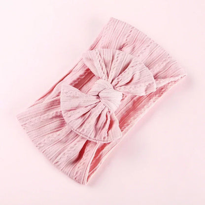 LittleCrown™ Baby Headband – Soft Cotton Blend Stretchy Bow for Newborns