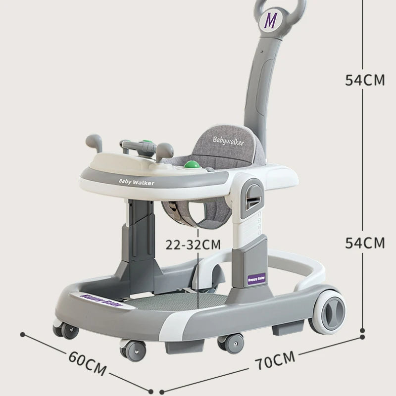 SafeStep™ Foldable Baby Walker – Ergonomic 4-Wheel Walker with Safety Features