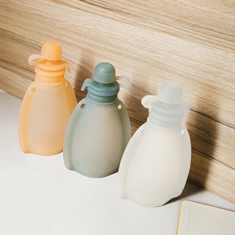 BPA-Free Refillable Silicone Baby Food Bags
