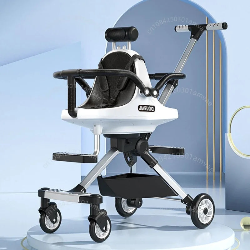 AuraPicks™ TwinGlide Pro Double Stroller