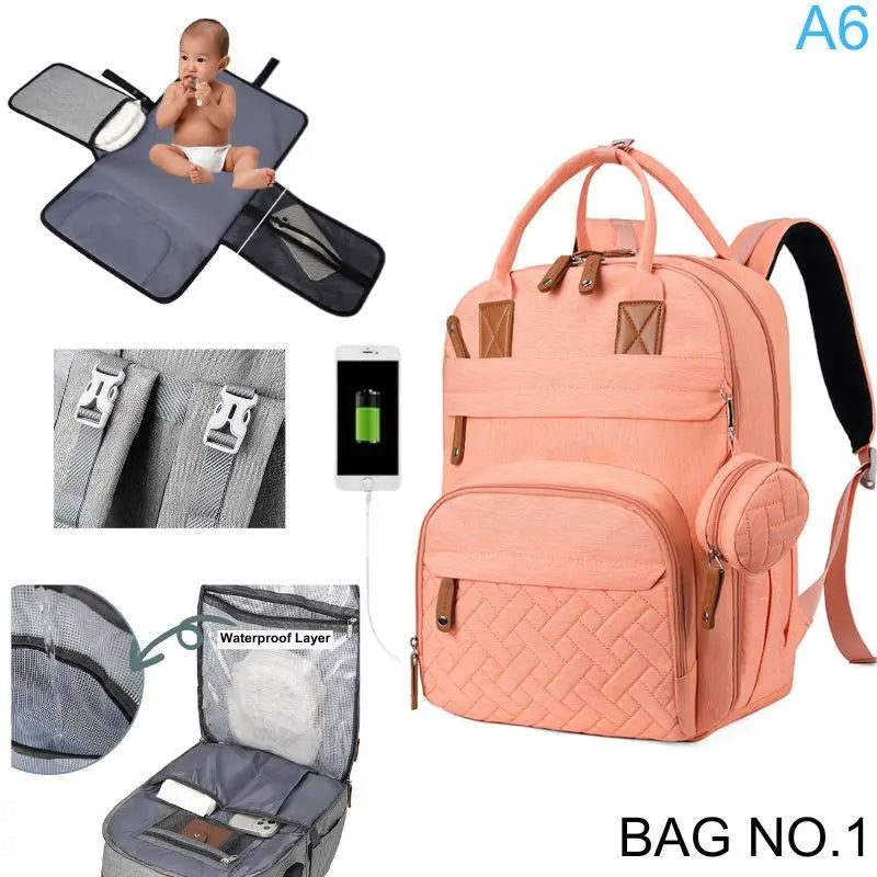 Multifunction Diaper Bag Backpack