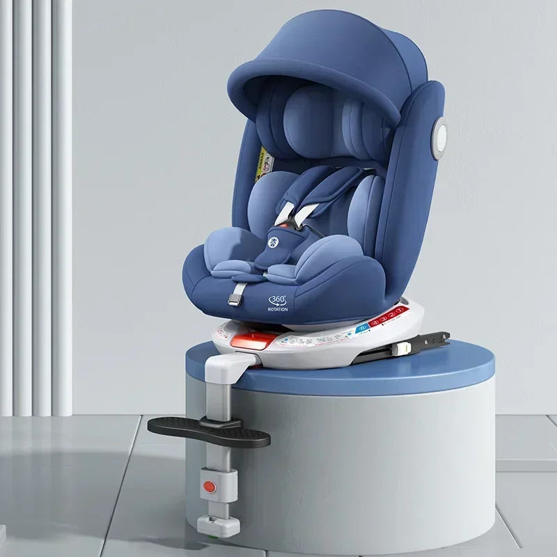 TM™ ISOFIX Child Safety Car Seat – 360° Rotatable Travel Seat for Newborn to 12 Years