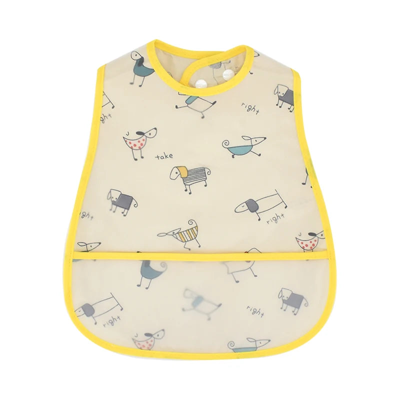 New Cartoon Pattern EVA Waterproof Baby Bib