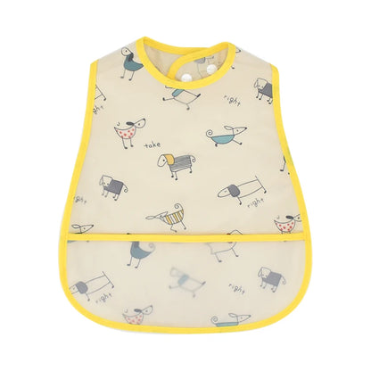 New Cartoon Pattern EVA Waterproof Baby Bib