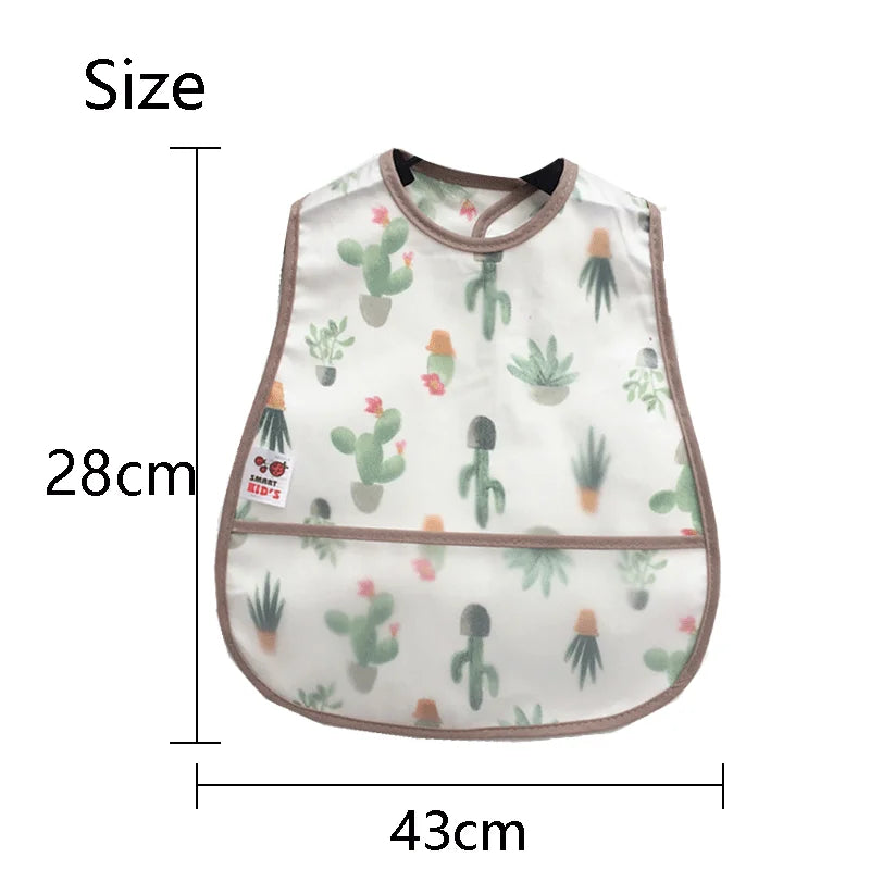 New Cartoon Pattern EVA Waterproof Baby Bib