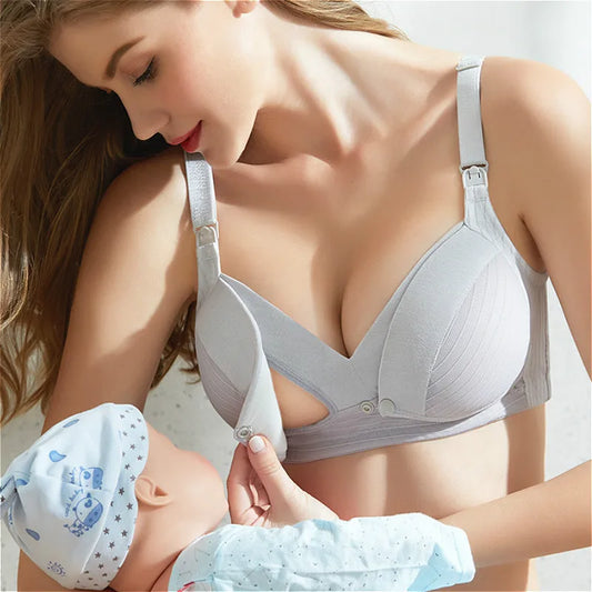 Macroupta Wire-Free Cotton Nursing Bra – Model 344 (0–6 Months)