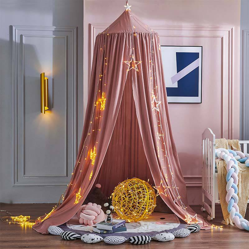 SnuggleNest™ Kids Dome Bed Curtain – Mosquito Net Tent Canopy | Soft, Safe & Seasonless Maternity & Baby Wear | Unisex | All-Season Comfort
