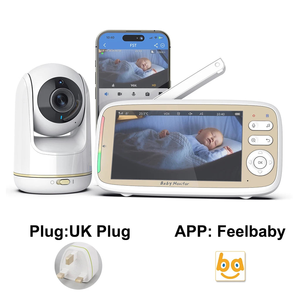 VB803 PRO 720P HD Baby Monitor with Two-Way Talk & WIFI PTZ