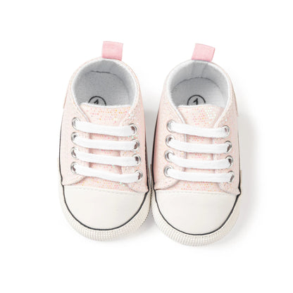 Newborn Baby Sequins Canvas Shoes