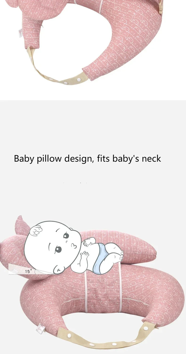 Multifunctional Baby Nursing Pillow with Strap – Soft Newborn Feeding Pillow