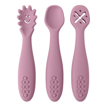 3PCS Cute Baby Learning Spoons Set