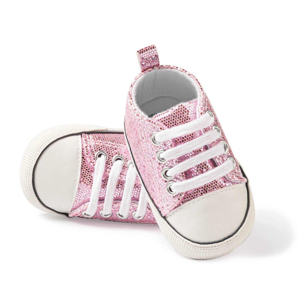 Newborn Baby Sequins Canvas Shoes