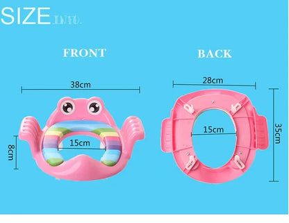 PottySteps™ 2-in-1 Kids Toilet Training Seat with Ladder – Adjustable, Cartoon Design, Comfortable & Safe
